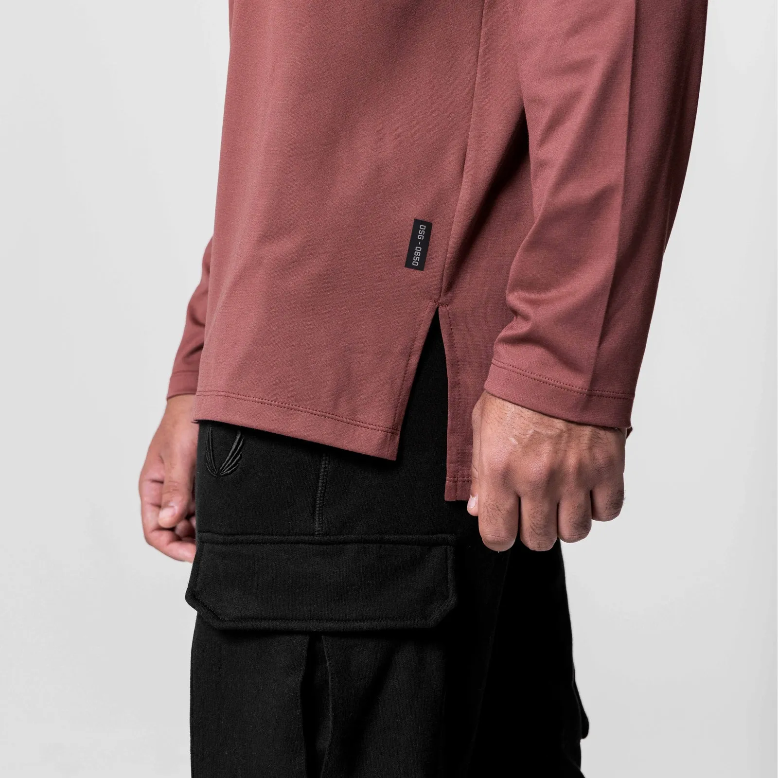 0650. Core Oversized Long Sleeve - Red Earth