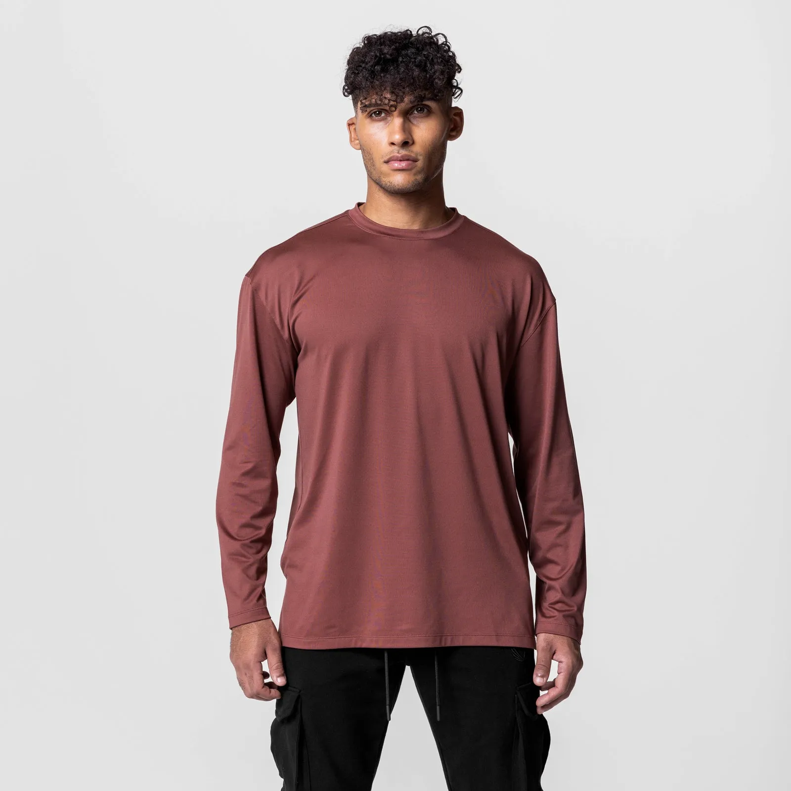 0650. Core Oversized Long Sleeve - Red Earth