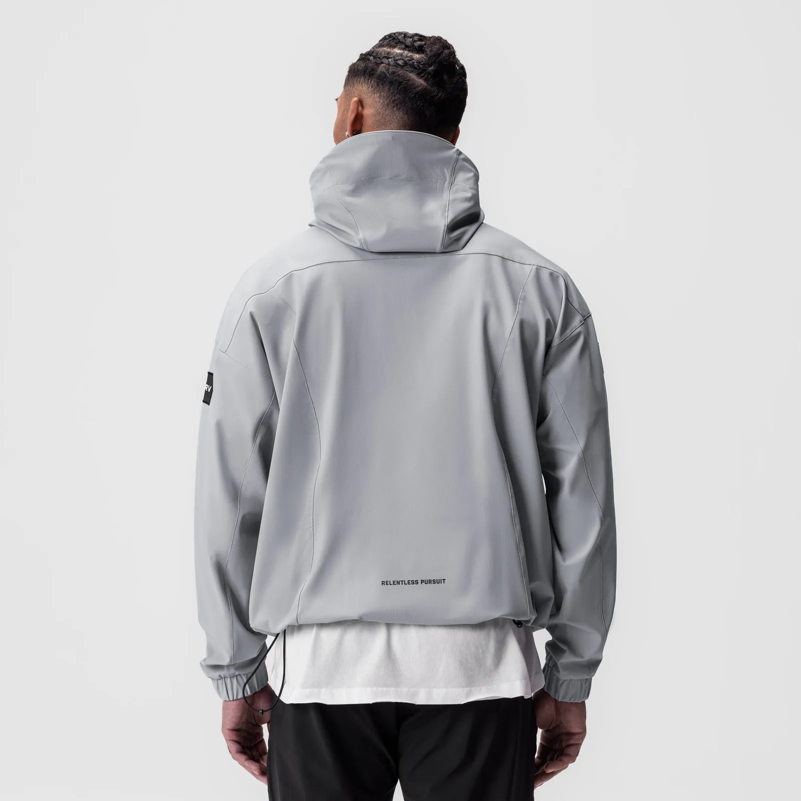 0717. Weather-Ready Anorak Jacket - Slate Grey "Patch"