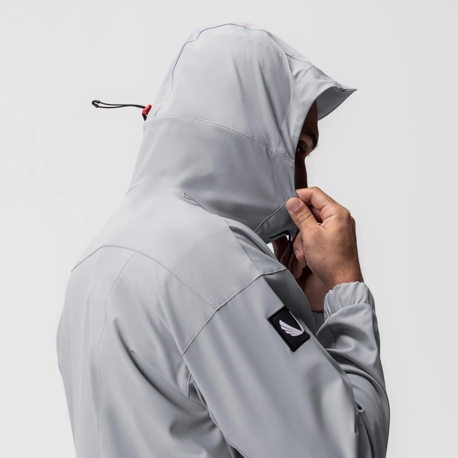0717. Weather-Ready Anorak Jacket - Slate Grey "Patch"