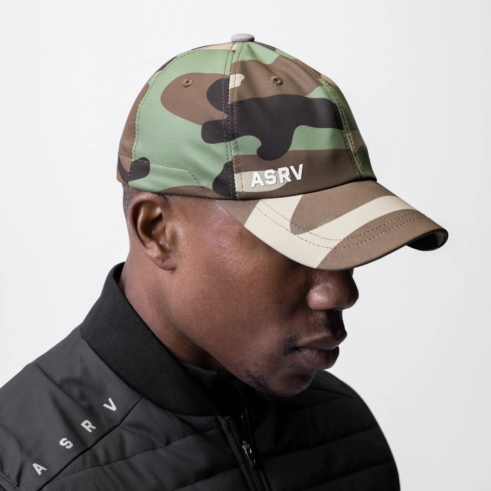 0744. Waterproof Cinch Hat - Woodland Camo