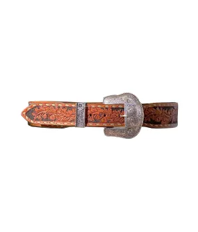 1.75" tapered to 1.5" Acorn Tooling w/background paint & Buckstitch 1.75" tapered to 1.5" Acorn Tooling w/background paint & Buckstitch