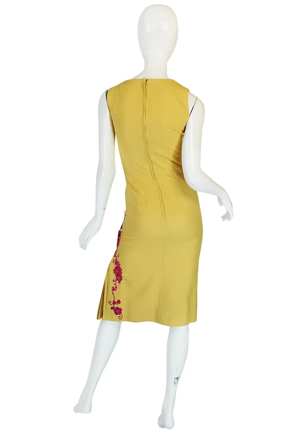 1950s Dress & Jacket w Pink Accents