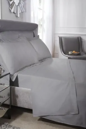 400 Thread Count Cotton - Extra Deep Fitted Sheet in Silver Grey 400 Thread Count Cotton - Extra Deep Fitted Sheet in Silver Grey