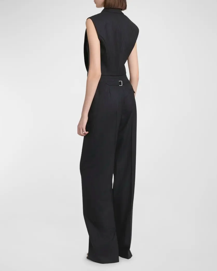 798502QJAEI Single breasted pinstripe vest