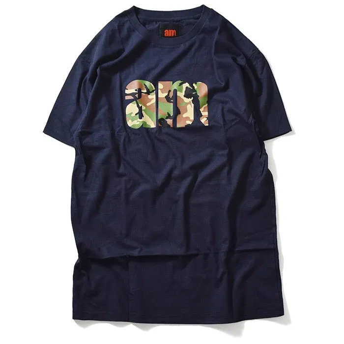 AM Aftermidnight NYC Woodland Camo AM Logo S/S Tee Navy