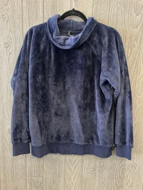 Athletic Top Long Sleeve Collar By Gaiam In Navy, Size: L Athletic Top Long Sleeve Collar By Gaiam In Navy, Size: L
