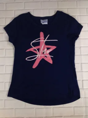 Basic Editions Navy Print Top Basic Editions Navy Print Top