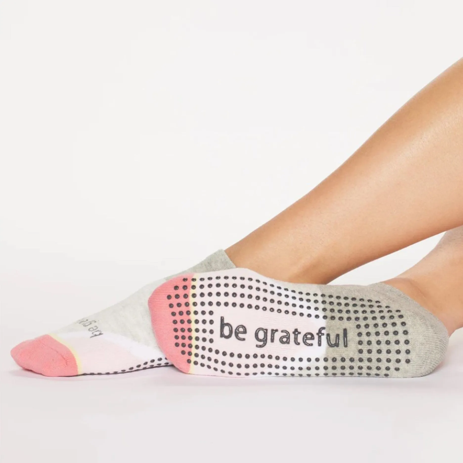 Be Grateful - Frankie Crush Grip Socks (Barre / Pilates)