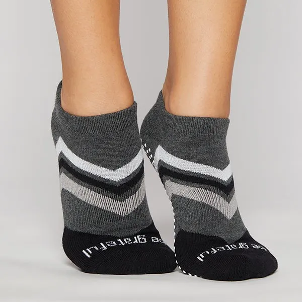 Be Grateful Maxine Grip Socks - Shade (Barre / Pilates)