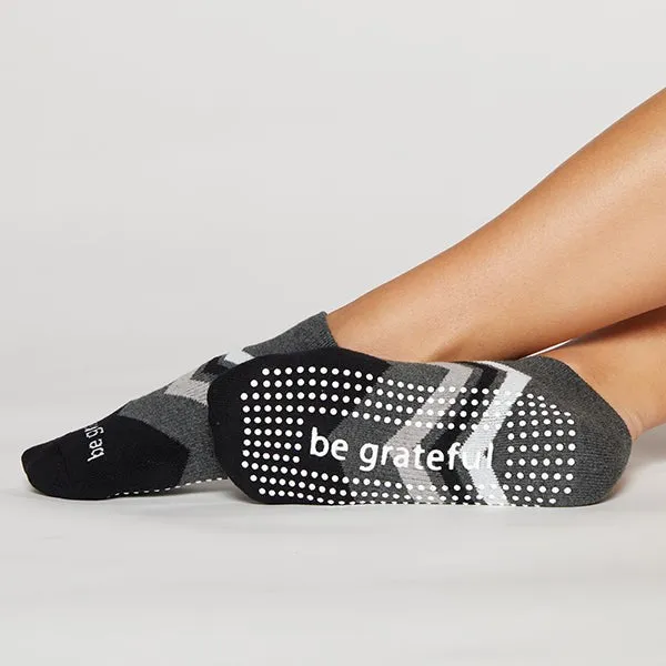 Be Grateful Maxine Grip Socks - Shade (Barre / Pilates)