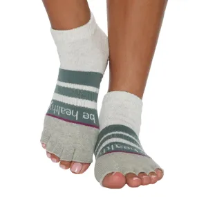 Be Healthy - Meadow - Half Toe Grip Socks (Barre / Pilates) Be Healthy - Meadow - Half Toe Grip Socks (Barre / Pilates)