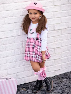 Be Mine Plaid Suspender Skirt Set Be Mine Plaid Suspender Skirt Set