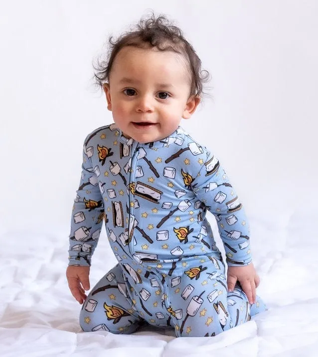 Beautifully Bold Solar Galaxy - Bamboo Zippy Romper
