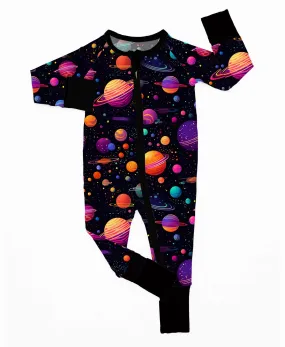 Beautifully Bold Solar Galaxy - Bamboo Zippy Romper Beautifully Bold Solar Galaxy - Bamboo Zippy Romper