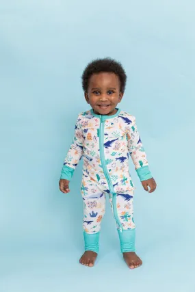Bird & Bean Bamboo Footless Romper - Seas the Day Bird & Bean Bamboo Footless Romper - Seas the Day
