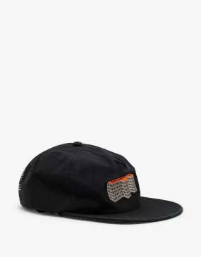 Black F Building 5 Panel Cap Black F Building 5 Panel Cap