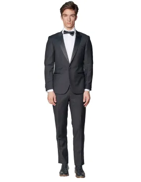 Black Peak Lapel Wool Tuxedo Black Peak Lapel Wool Tuxedo