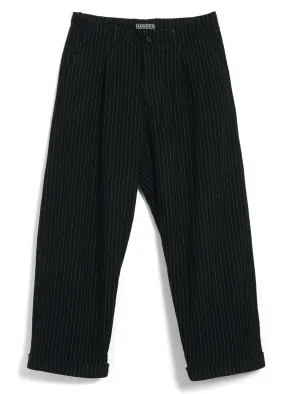 BOBBY | Super Wide Pleated Trousers | Big Pin Black BOBBY | Super Wide Pleated Trousers | Big Pin Black
