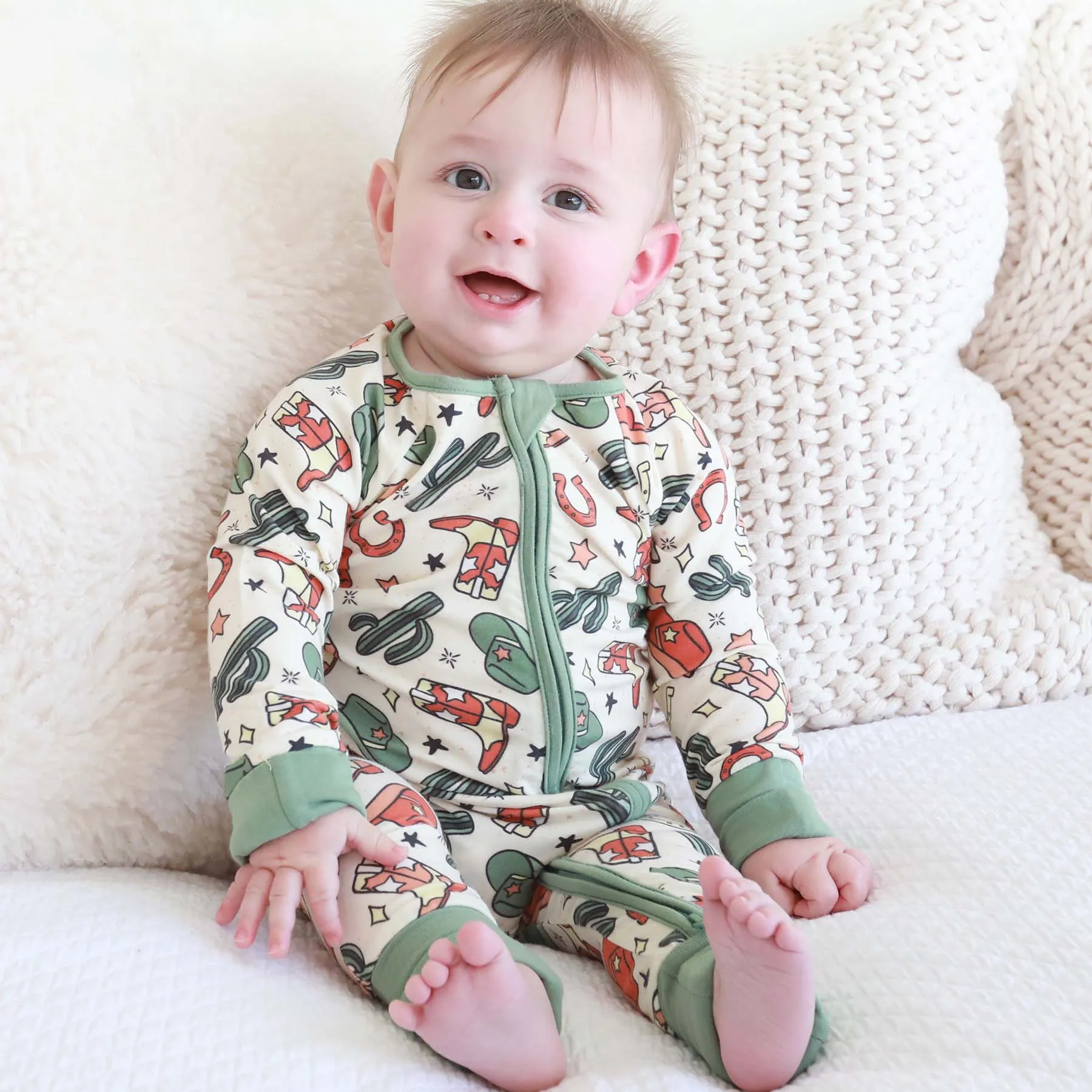 Buckaroo Cowboy Convertible Zip Romper