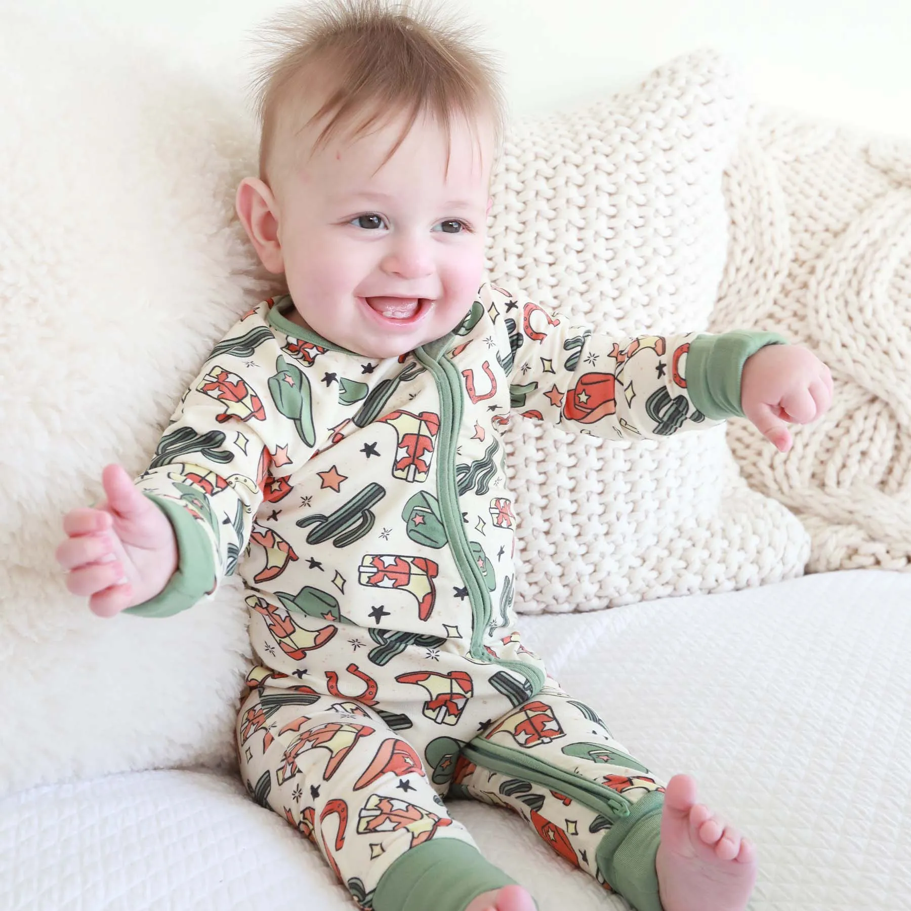 Buckaroo Cowboy Convertible Zip Romper