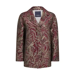 Cabina Jacquard Red Blazer