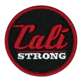 CALI Strong Black Red White Round 3D Hook-and-Loop Morale Patch CALI Strong Black Red White Round 3D Hook-and-Loop Morale Patch