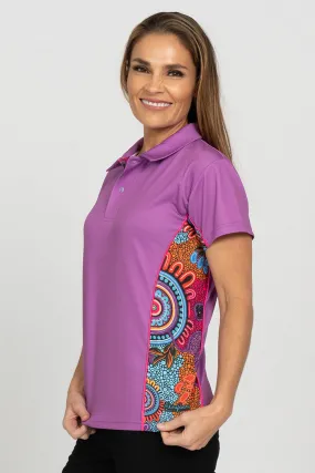 Celebration Purple Bamboo (Simpson) Women's Fitted Polo Shirt Celebration Purple Bamboo (Simpson) Women's Fitted Polo Shirt