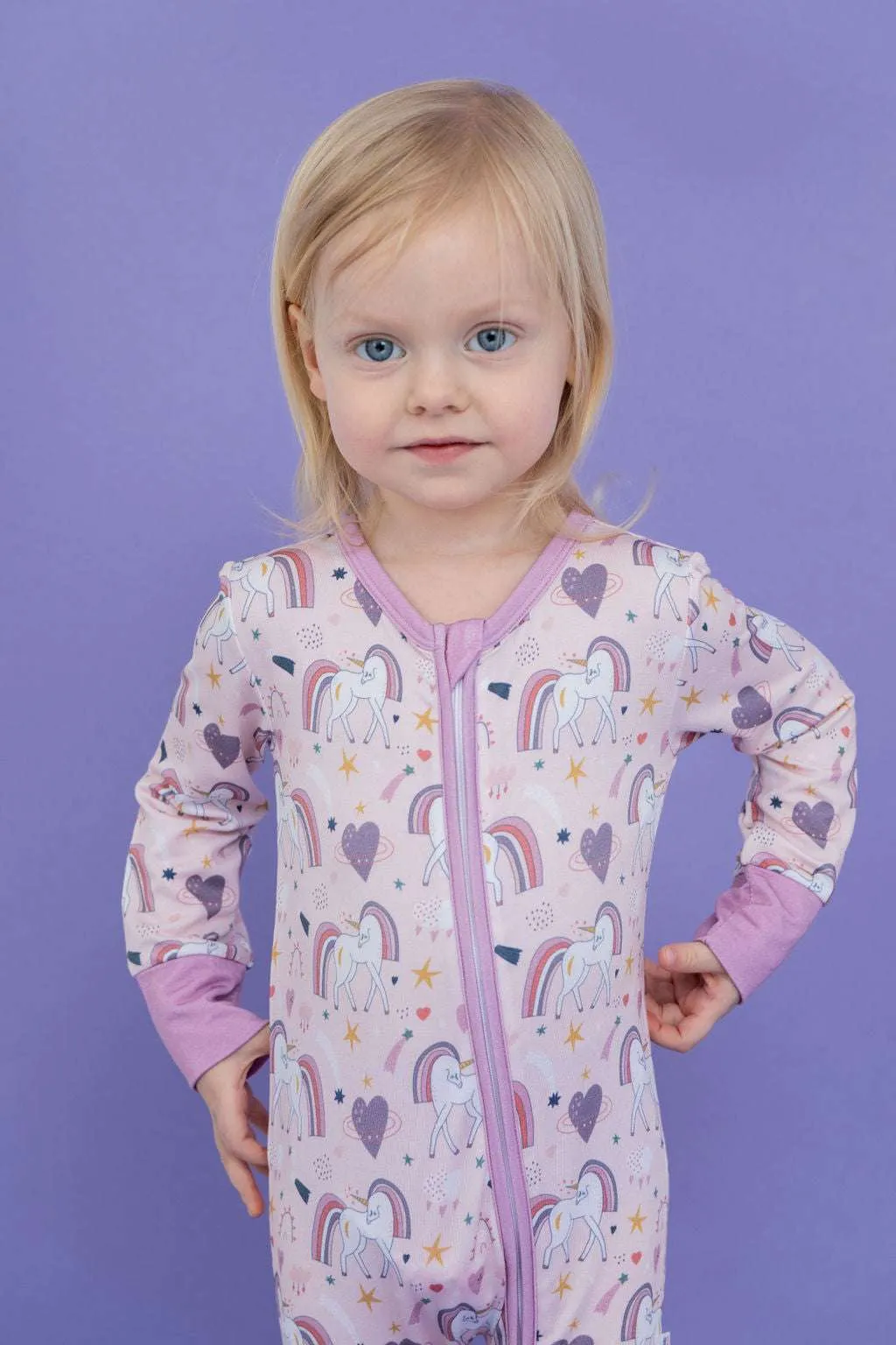 Convertible Zip Romper | Unicorn Dreams