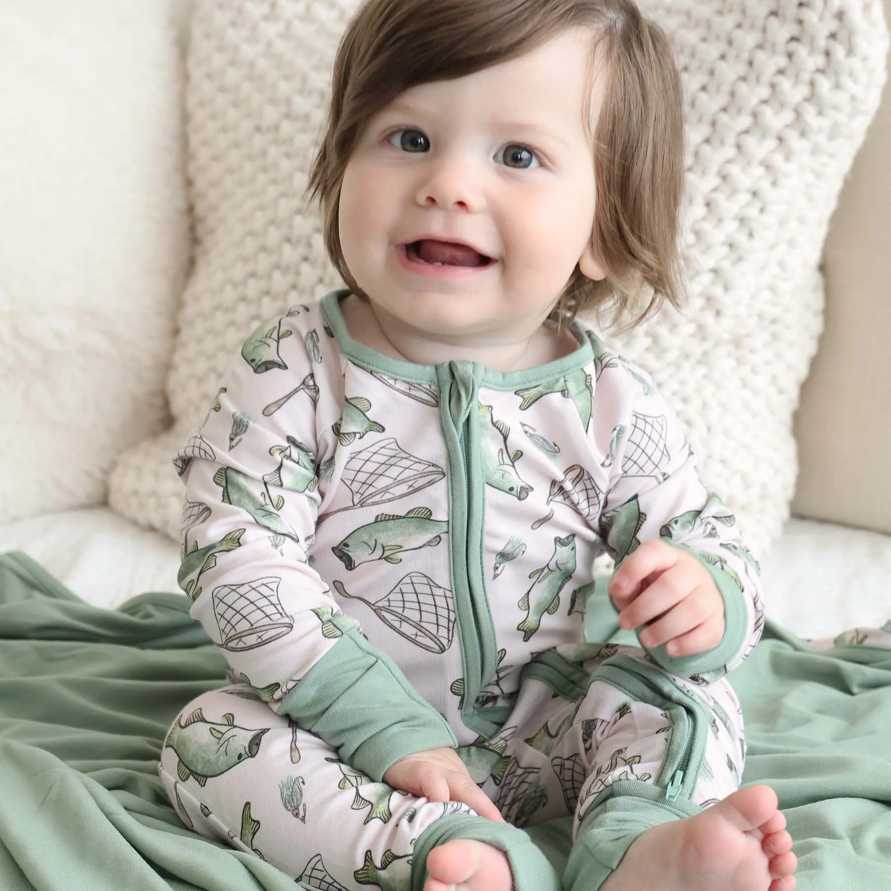 Convertible Zip Rompers for Boys*