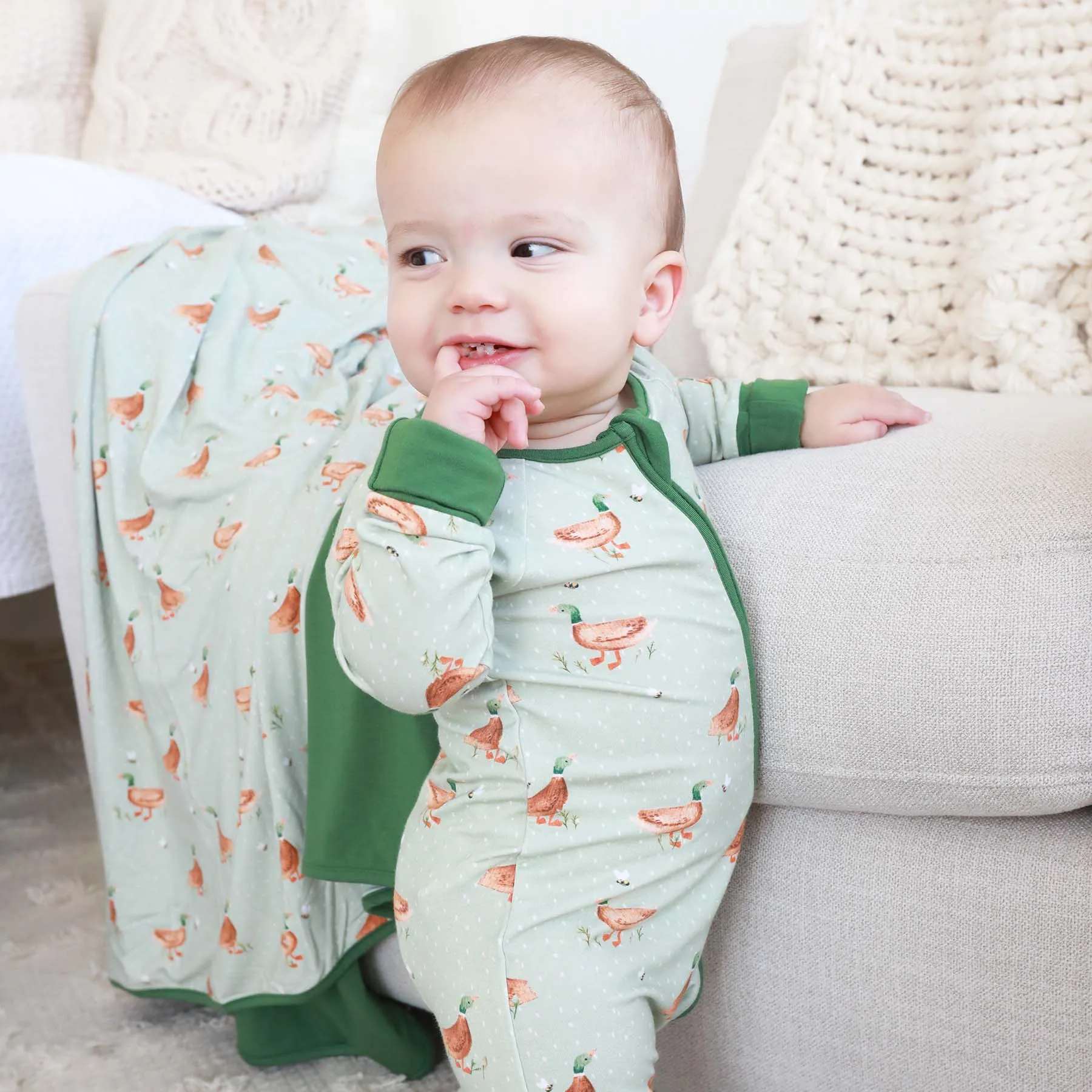 Convertible Zip Rompers for Boys*