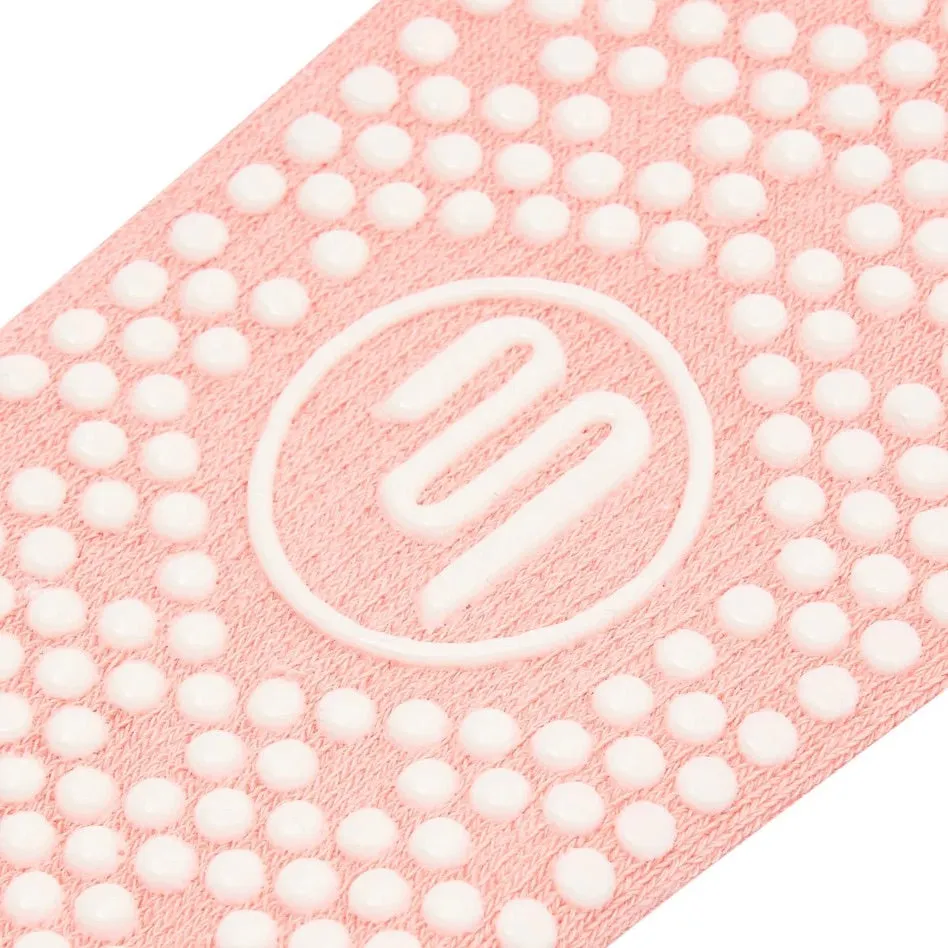 Crew Grip Socks - Guava Stripes (Barre / Pilates)