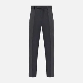 Dark Grey Pinstripe Edward Trousers Dark Grey Pinstripe Edward Trousers