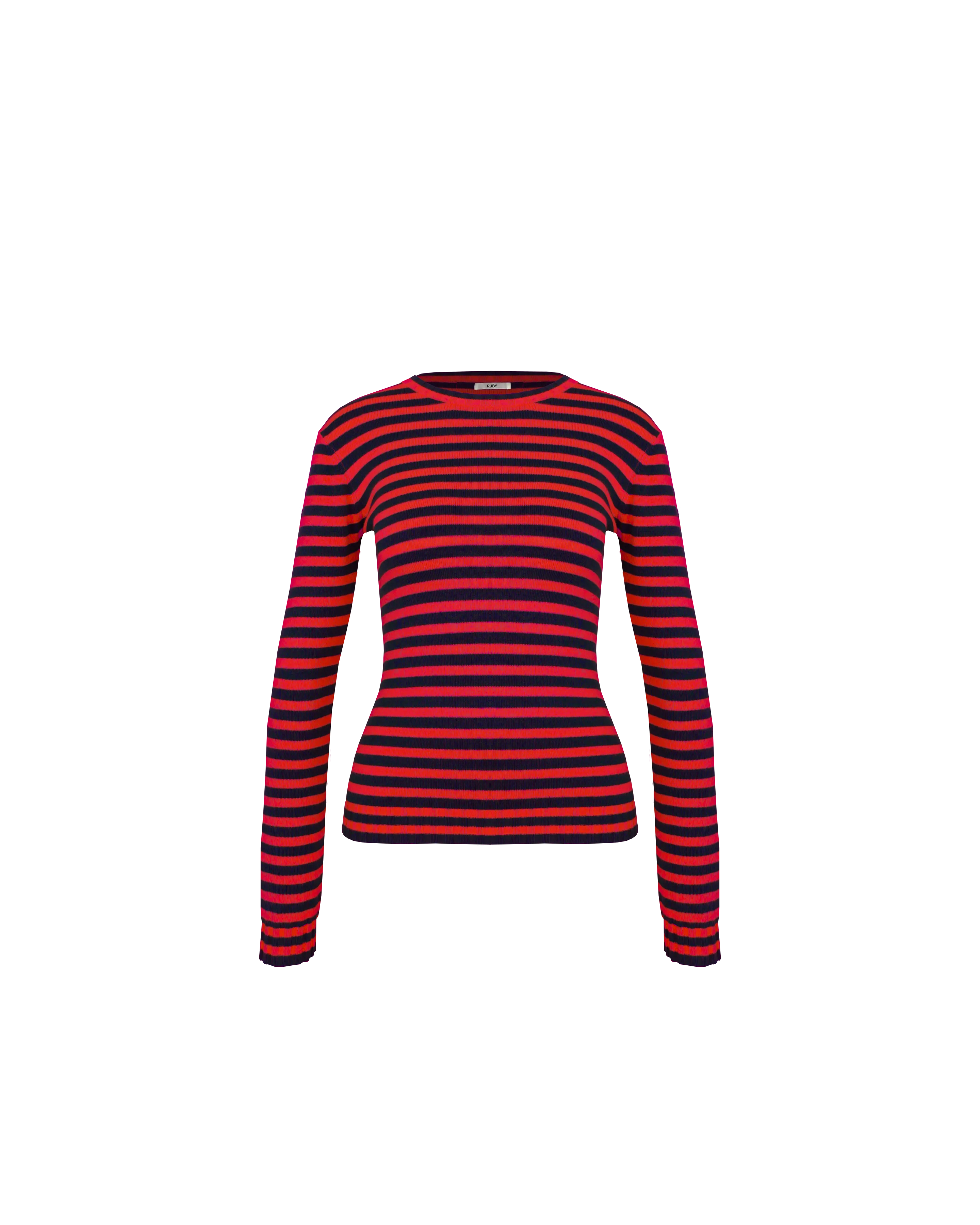 ESME LONG SLEEVE NAVY STRAWBERRY