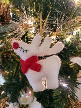Felt Reindeer Ornament Felt Reindeer Ornament
