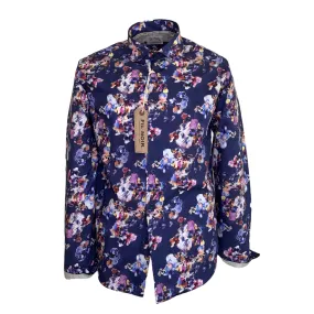 Fil Noir Indigo Floral Print Long Sleeve Shirt (51 806 68) Fil Noir Indigo Floral Print Long Sleeve Shirt (51 806 68)