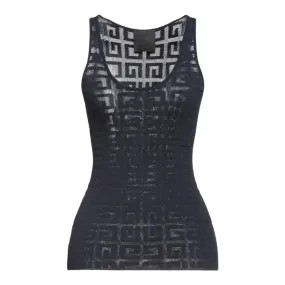Givenchy Sheer Logo Tank Top Givenchy Sheer Logo Tank Top
