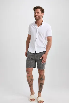 Grey Acid-Washed Short Grey Acid-Washed Short