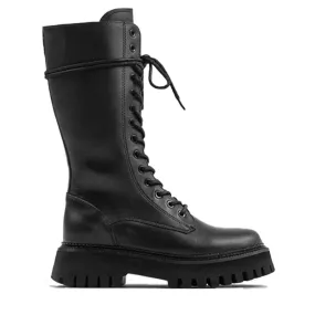 Groovy Lace-Up Black Combat Boots Groovy Lace-Up Black Combat Boots