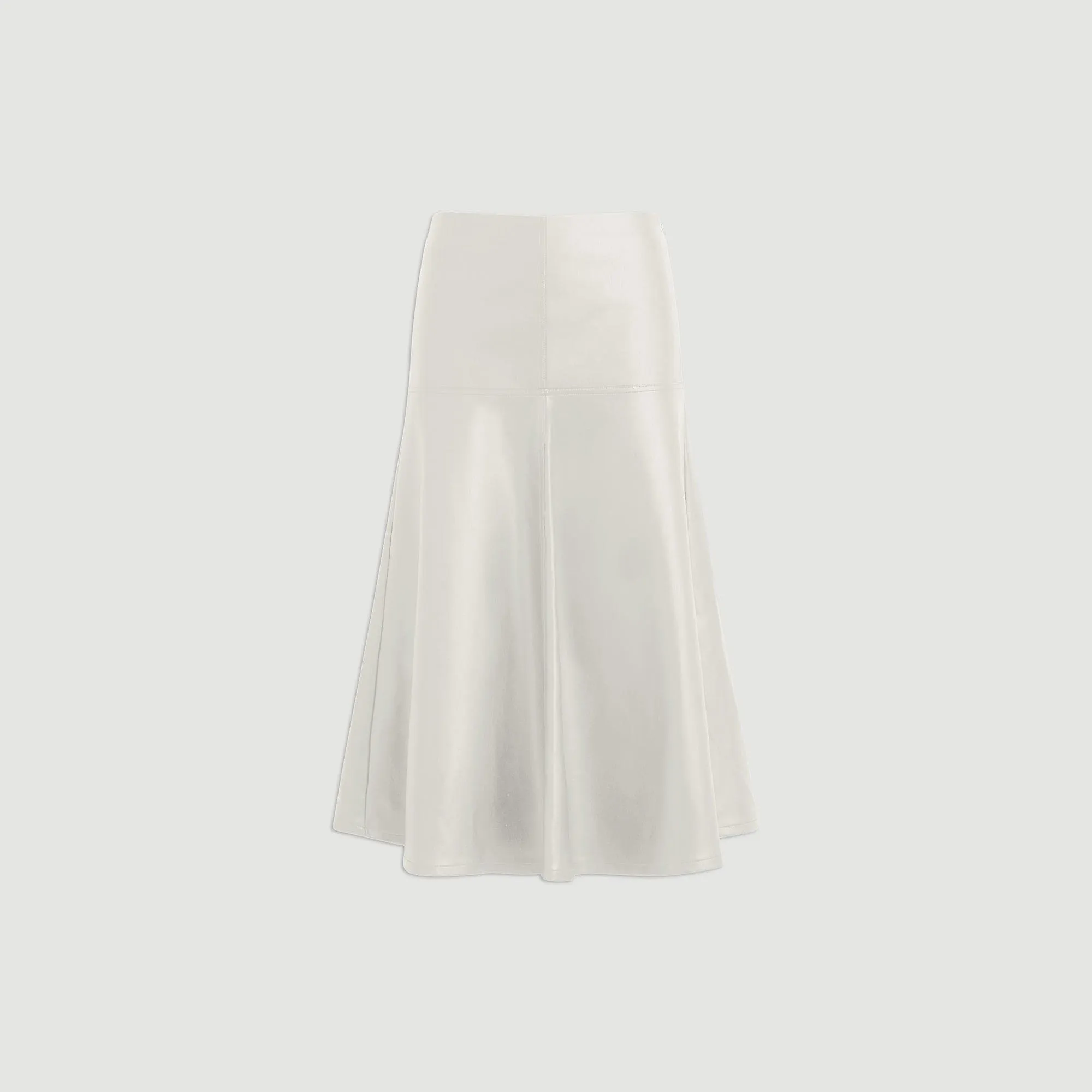 Harley A-Line Vegan Leather Skirt (Petite)