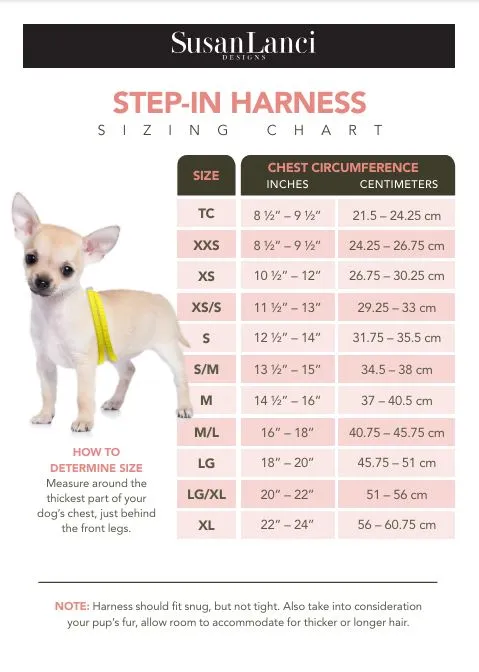 Houndstooth Step In Harness