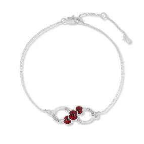 Infinity Crystal Poppy Bracelet Infinity Crystal Poppy Bracelet