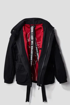LIQUID X NARUTO AKATSUKI TSUKUYOMI ITACHI PACKABLE TECH JACKET LIQUID X NARUTO AKATSUKI TSUKUYOMI ITACHI PACKABLE TECH JACKET