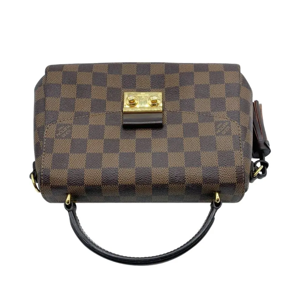 Louis Vuitton Croisette Damier Ebene Canvas Shoulder Bag