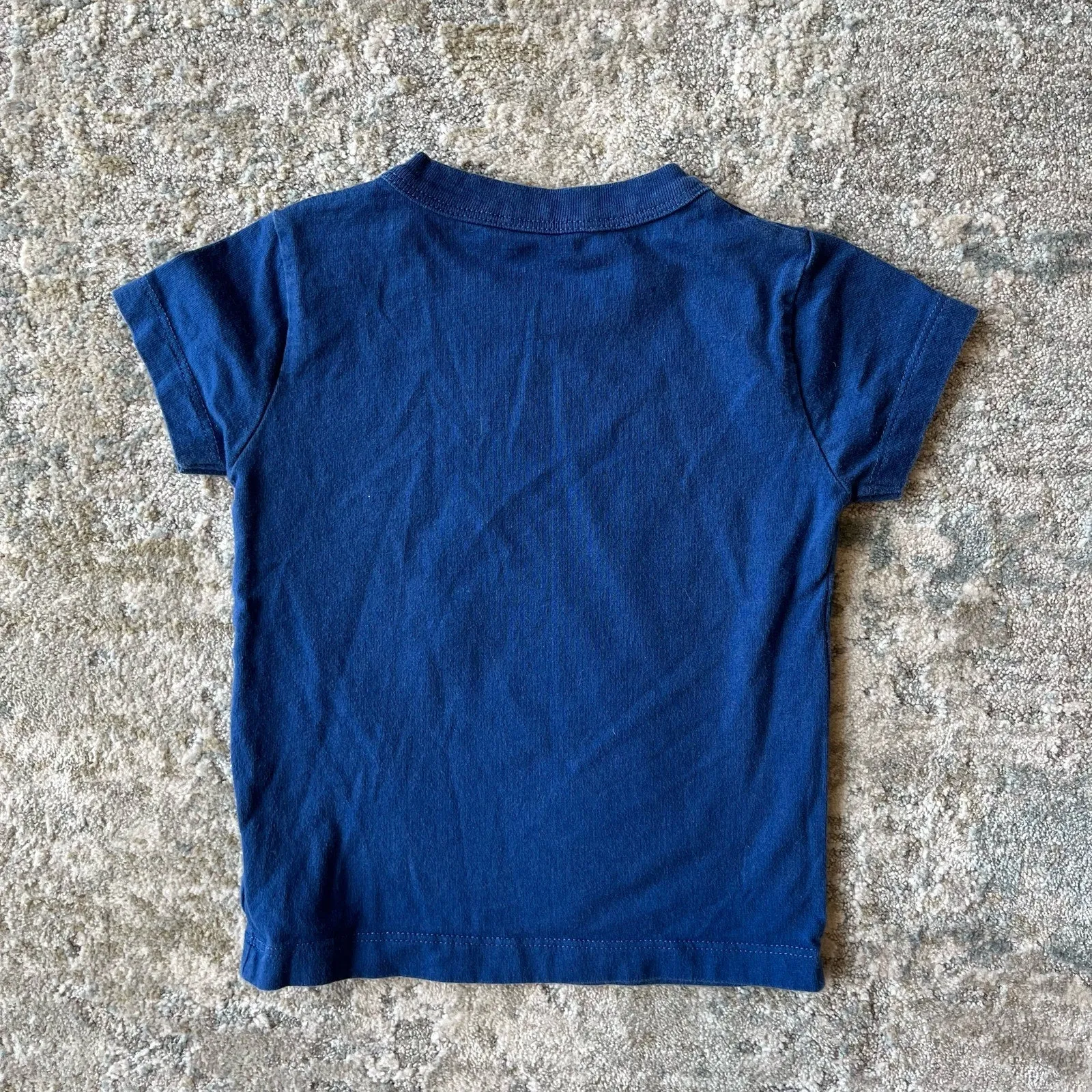 Mini Boden Navy Blue Airplane Tee 12- 18 Months