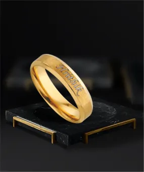 Name Engraved Men's Finger Ring