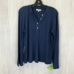 Navy Top Long Sleeve Madewell, Size M Navy Top Long Sleeve Madewell, Size M