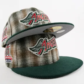 New Era Exclusive Anaheim Angels Fitted Green Plaid New Era Exclusive Anaheim Angels Fitted Green Plaid
