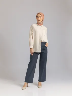NUNA TOP PLAIN KHAKI NUNA TOP PLAIN KHAKI