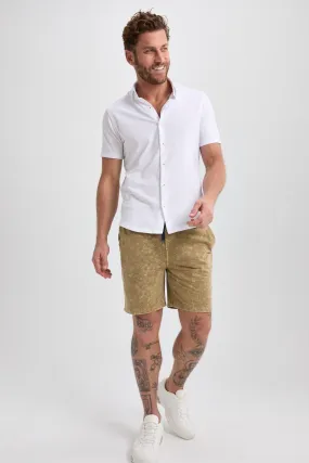 Olive Acid-Washed Short Olive Acid-Washed Short